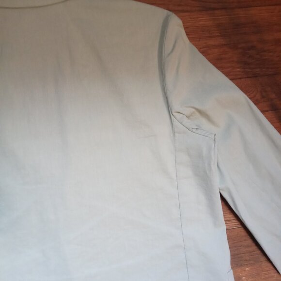 THEORY oversized linen blend blazer in mint (sz4) - Picture 13 of 16
